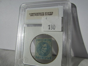 1862 Confederate Postage Stamp