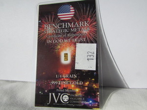 .25 Grain .999 Fine Gold
