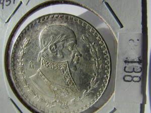 1959 Mexican 1 Peso (Silver)