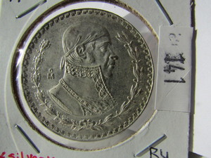 1959 Mexican 1 Peso (Silver)