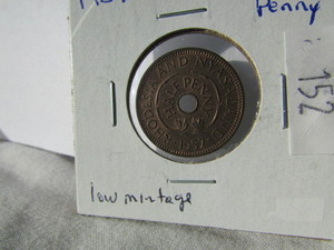 1957 Rhodesia Half Penny