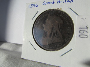 1896 Brittan One Penny Coin