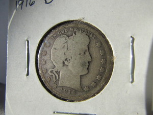 1916-D Barber Quarter