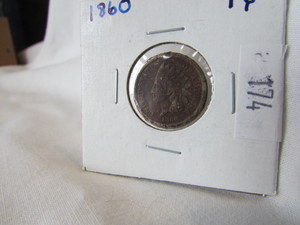 1860 Indian Head One Cent