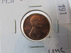 1951-S Lincoln Wheat Cent