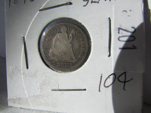 1875 Seated Liberty Dime