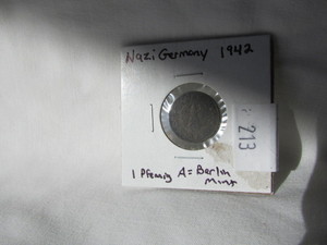 1942 1 Pfennig Nazi Germany