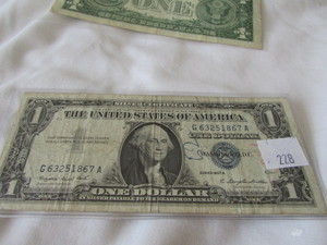 1957-A One Dollar Silver Certificate
