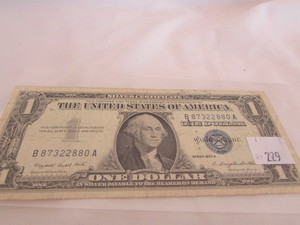 1957-A One Dollar Silver Certificate