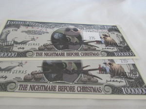 Jack Skellington Novelty Notes