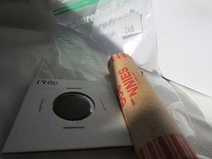 Roll of Wheat Cent Coins - With Extra Items
