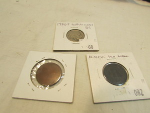 Tax Token, Blank Planchet, 1920-S Buffalo Nickel