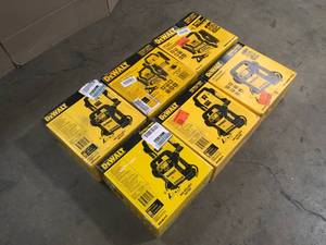 6 Lots of 1400 Peak Amp Portable Car Jump Starter with Digital Compressor by DEWALT    Customer Returns See Pictures
