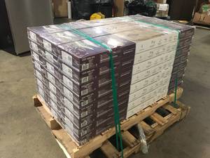 Pallet of Virgil Island Oak 12 mm T x 8 in. W Waterproof Laminate Wood Flooring (15.9 sqftcase) by Home Decorators Collection  (24 Boxes)Customer Returns See Pictures