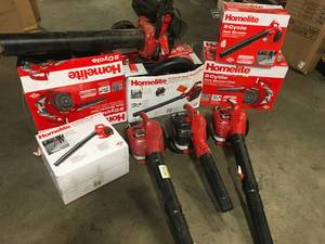 Lot of Homelite Leaf Blowers  Customer Returns See Pictures