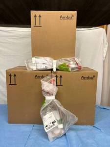 MSRP $750  3 Cases (12Case) NEW Ambu&nbspResuscitator Bag SPUR II InfantPediatric NasalOral Disposable Not Made With Natural Rubber Latex&nbsp(CPR Bag Valve Mask) Expiration 823