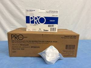 MSRP $600  1 Case (300Case)&nbspProGear NIOSH N95 Particulate Filter Respirator and Surgical Mask No Expiration Made In USA&nbsp &nbsp