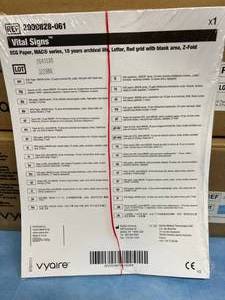MRSP $800  4 Cases (16 PacksCase) NEW Vyaire Medical, Inc. Vital Signs ECG Chart Paper, 155 mm -&nbspDiagnostic Recording Paper GE Thermal
