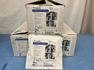 MRSP $1500  3 Cases (12Case) NEW ZOLL Pro-padz Biphasic Multi-Function Electrodes #8900-2302-01 Expiration 1222
