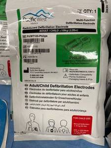 MSRP $5000  100 PHILIPS - NEW MULTIFUNCTION DEFIBRILATION&nbsp ADULTCHILD ELECTRODE PADS, RADIOLUCENT DEFIBRILATION&nbsp Expiration 924