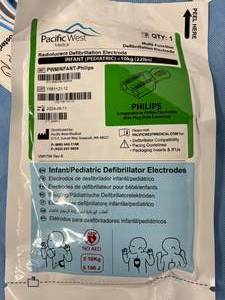 MSRP $2800  84 Pacific West Philips&nbspMULTIFUNCTION DEFIBRILATION&nbsp&nbspinfant( Pediatric), RADIOLUCENT DEFIBRILATION&nbspElectrode Pads Expiration 824