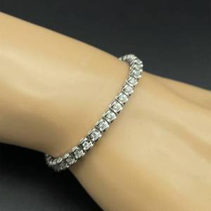 Dazzling 1.50 Carat Diamond Link Tennis Bracelet in 14k White Gold $2975 Retail VIDEO
