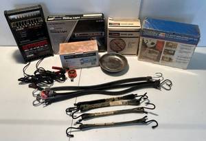 lot 39 image: Group Of Misc. Automotive Items Including Vintage Craftsman Inductive Timing Light And More