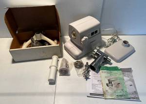 lot 45 image: VillaWare Power Grinder Professional Meat And Food Grinder & Vintage Hand Grinder