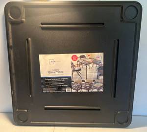 lot 59 image: Mainstays Brand 34 x 34 Folding Gaming Table (New)