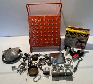 lot 117 image: Misc. Hardware Small Ramp And Sawhorse Brackets