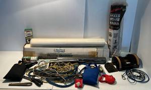 lot 122 image: Household Misc. Lot Including Construction Grade Plastic Sheeting And More