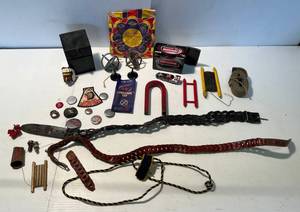 lot 131 image: Vintage Misc. Toys Including Battery Operated Hand Grab Bank And More