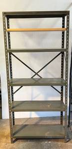 lot 60 image: Metal Shelf 65 34T x 29 34W x 11 34 D