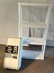 lot 63 image: Two Utility Resin Collapsible Shelves 48 T 24W x 12D