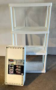 lot 64 image: Two Utility Resin Collapsible Shelves 48 T 24W x 12D