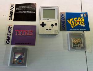 lot 152 image: Vintage Nintendo Game Boy Pocket With Tetris And Vegas Stakes