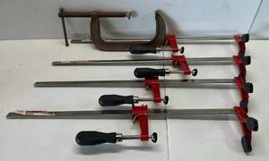 lot 166 image: 4 Jet Brand Wood Clamps Model 53624 And 1   C Clamp