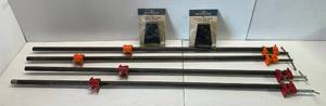 lot 167 image: 4  48 Wood Clamps, Rockler Brand Sure-Foot Pipe Clamp Conversion Pads