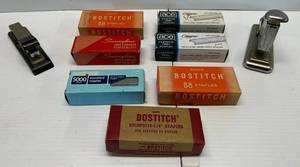 lot 209 image: Vintage Staplers And Staples