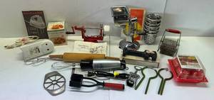 lot 211 image: Large Group Of Misc. Kitchen Items Including Apple Machine And More