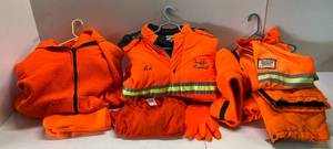 lot 227 image: Misc. Blaze Orange Clothing Including Hunting Clothes And More Size LXL
