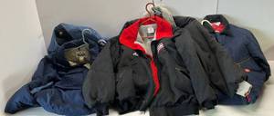 lot 228 image: Group Of Misc. Vintage Jackets Size L And Dickies Overalls Size 3840 Short