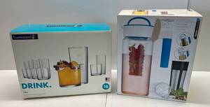 lot 236 image: Cameleon 3 N 1 And Luminarc 16 Glasses NIB