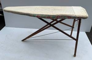 lot 245 image: Antique Minot North Dakota Wooden Ironing Board