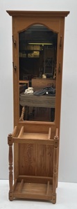 lot 247 image: Tall Vintage Hall Mirror 74 12 T x 20 12 W x 12 D