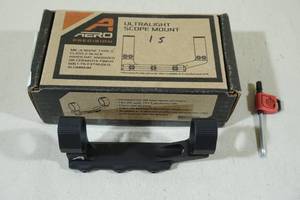 lot 28 image: Aero Precision Ultralight Scope Mount - Standard Relief, 1 Tube, Black