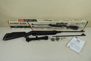 lot 45 image: Beeman Black Cub .177 and .22 Cal Pellet Rifle with Scope