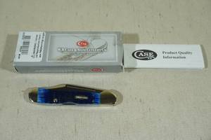 lot 52 image: Case XX Cutlery Folding Pocket Knife - Blue Bone Rogers Corn Cob Jig