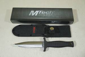 lot 55 image: M-Tech USA Stainless Steel Boot Dagger Knife