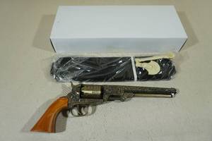 lot 63 image: Black Powder Revolver Scale Model Replica with Stand